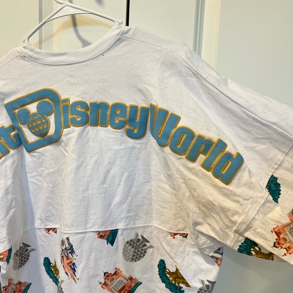 Disney Parks 4 Parks Icons Adults Oversized Spirt thick long sleeve tee - Picture 10 of 14